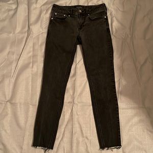 PACSUN Active Stretch Skinniest Jeans Charcoal/Black Size 28x30